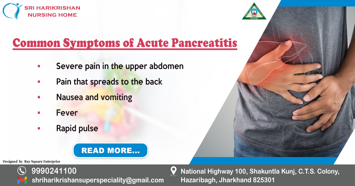 Common Symptoms of Acute Pancreatitis